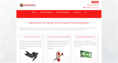 Desktop Screenshot of dcfire.co.uk